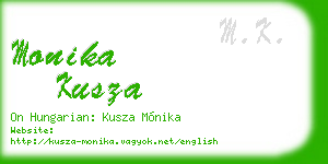 monika kusza business card